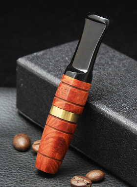 石楠木香烟烟嘴手工实木过滤器通用香菸活性炭滤芯循环型男士礼品