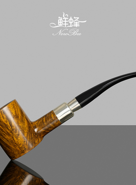 NewBee石楠木烟斗手工实木锤子斗军插老式传统过滤男士专用烟斗具