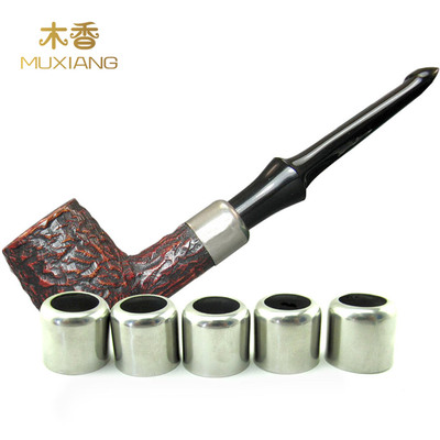 NewBee鲜蜂银色装饰套烟斗装饰环石楠木烟嘴装饰银圈 DIY烟斗配件