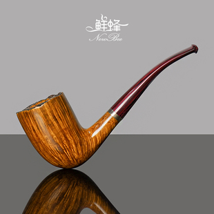NewBee石楠木烟斗手工实木带瘤皮卡斯特罗斗男士过滤老式传统烟具