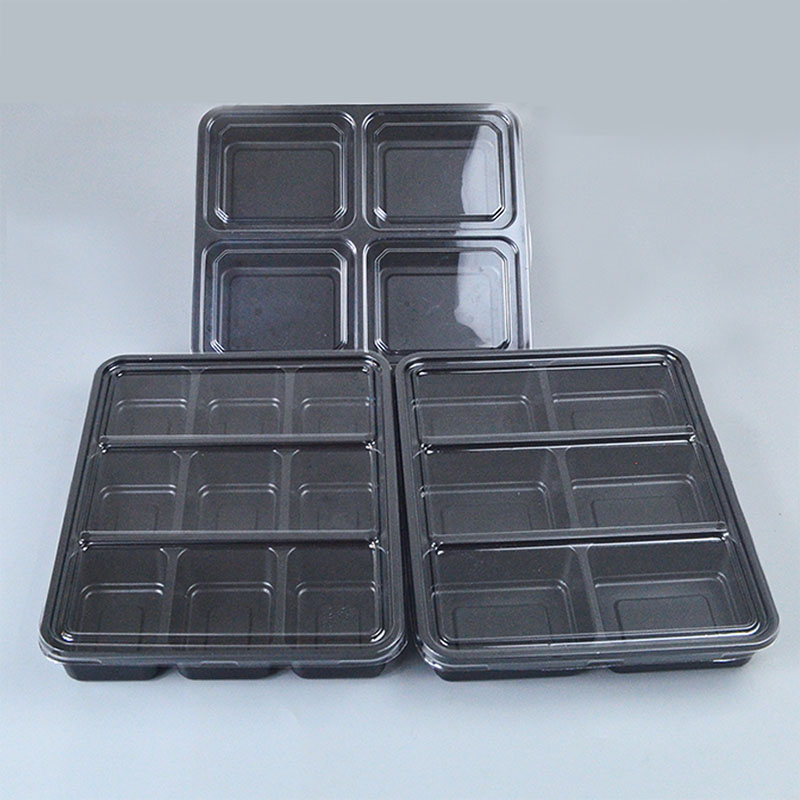 泽求方形PP分格四格六格九格餐盒