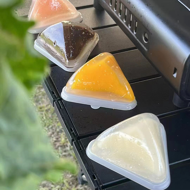 创意冰粽包装盒冰皮水晶粽食品级糕点打包盒压模三角形点心盒商用