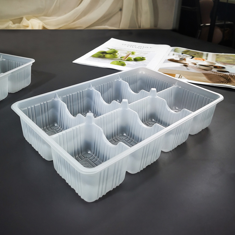 8格馒头托一次性方形微波速冻手工刀切卡通糕点商用食品级打包盒