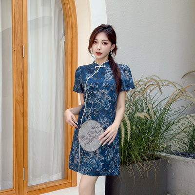 新中式改良小个子旗袍