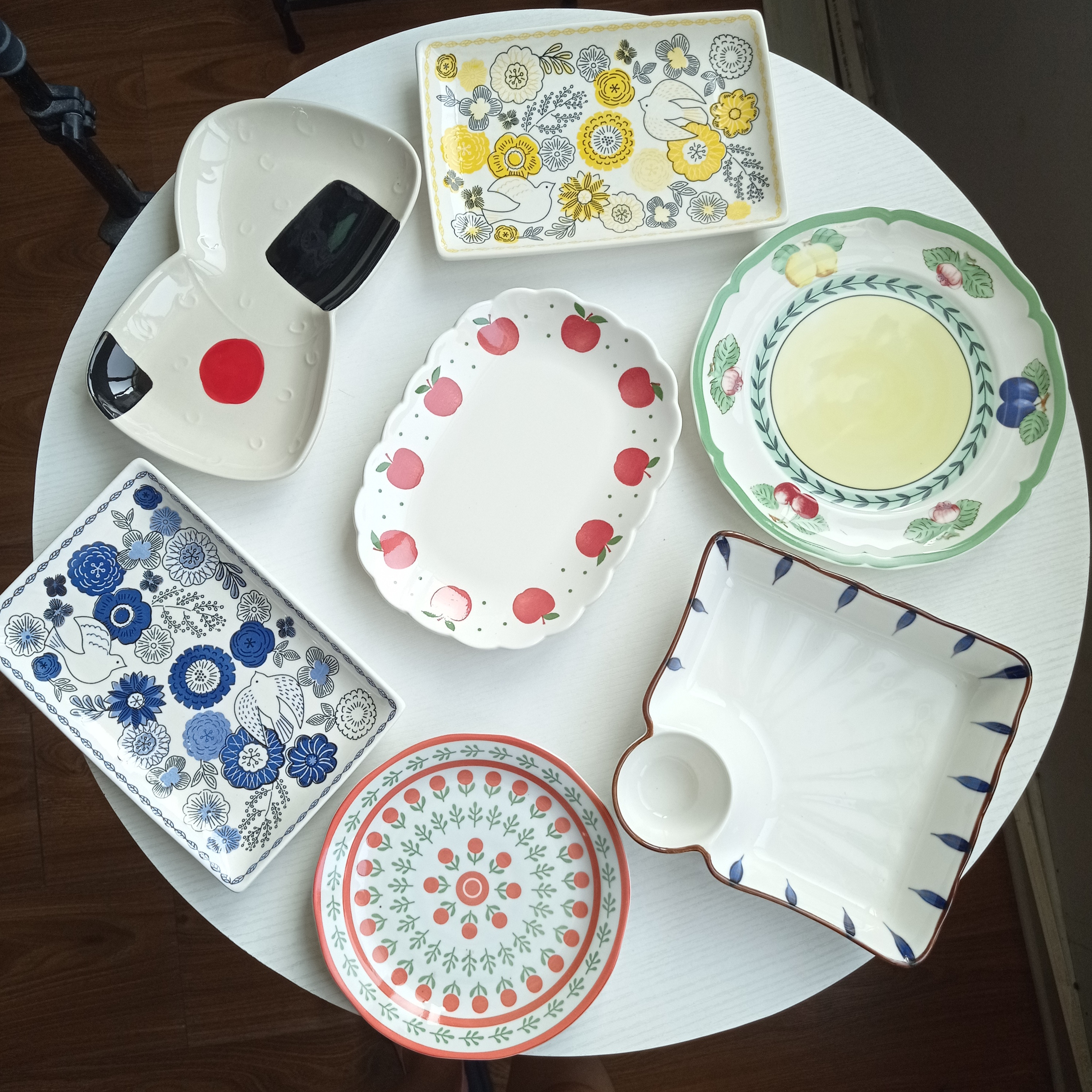 集瓷 ins风好看的盘子合集 陶瓷釉下彩家用餐盘 清仓捡漏 包邮