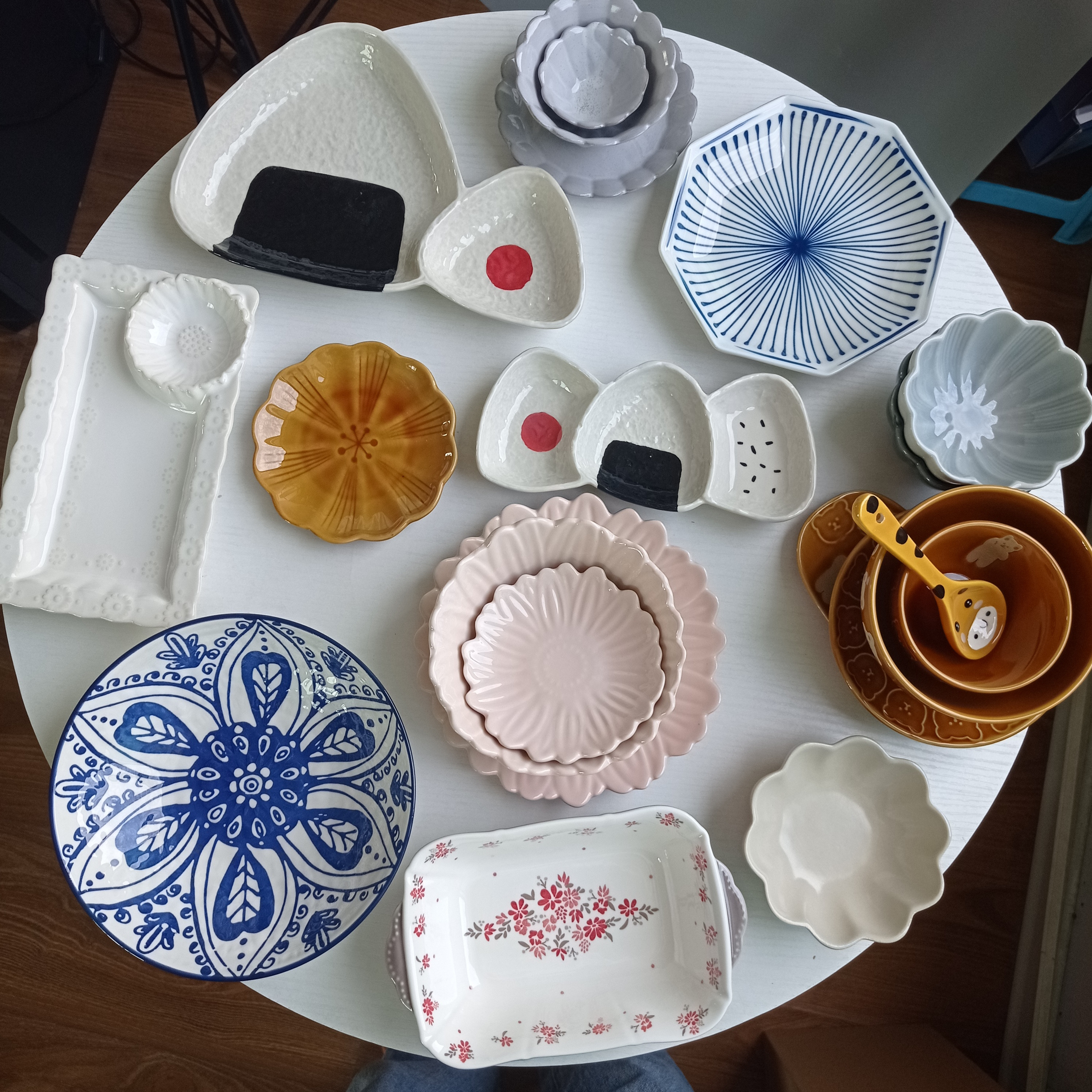 出口日本 卡通餐具高温釉下彩碗盘  样品清仓 孤品捡漏 微小瑕疵