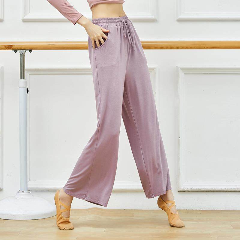 中国现代古典舞裤子宽松阔腿舞蹈练功裤女垂感莫代尔带口袋,运动/瑜伽/健身/球迷用品,广场舞套装,淘宝优惠券,粉丝福利购,淘宝优惠卷