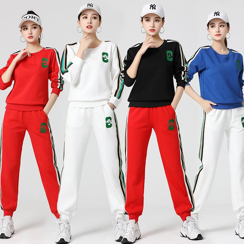 杨丽萍广场舞新款服装套装秋季长袖时尚网红鬼步舞跳舞运动装秋冬