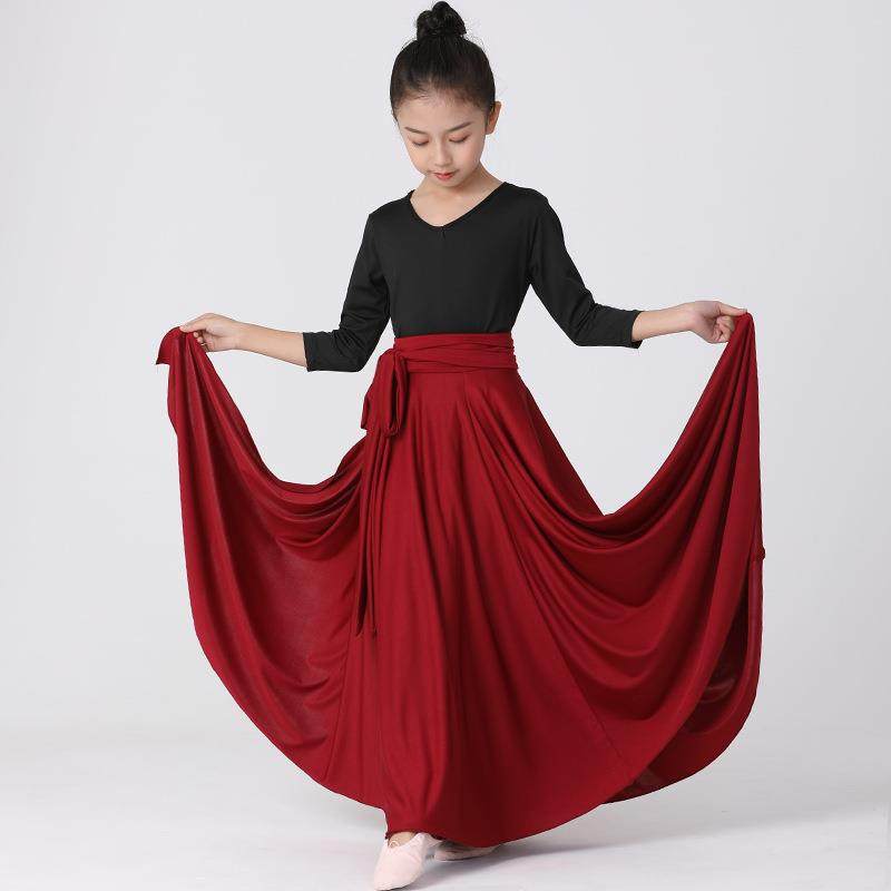 儿童新款藏族舞蹈练习裙万疆舞蹈演出服舞蹈服古风古典舞大摆裙,运动/瑜伽/健身/球迷用品,广场舞套装,淘宝优惠券,粉丝福利购,淘宝优惠卷