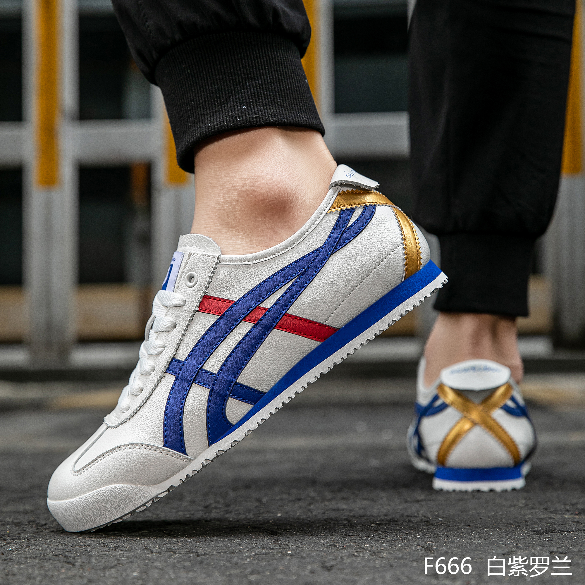 真皮阿甘男鞋子虎冢tiger潮牌