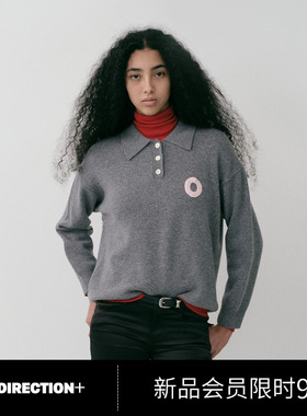 NO DIRECTION+ 手工钩针字母polo衫N540108603C