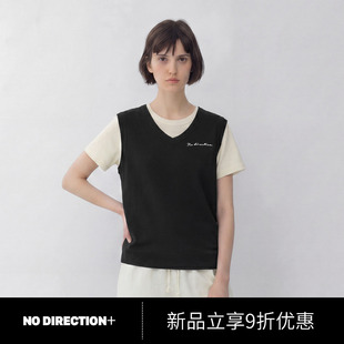 NO DIRECTION+2026夏叠穿可拆T恤背心真两件N624009321D20