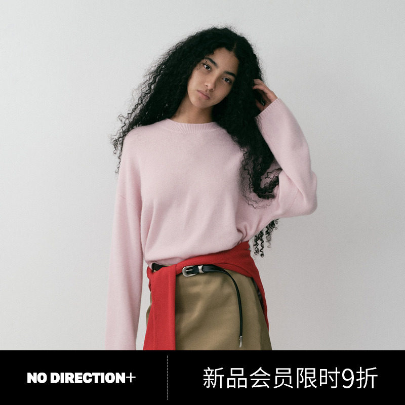 羊绒手工刺绣圆领针织