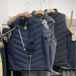 男女同款 背心保暖外套 立领羽绒马甲90绒百搭情侣无袖