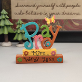 祷告多担心少装 饰摆饰可爱礼品桌面蝴蝶工艺品花朵书房创意摆件