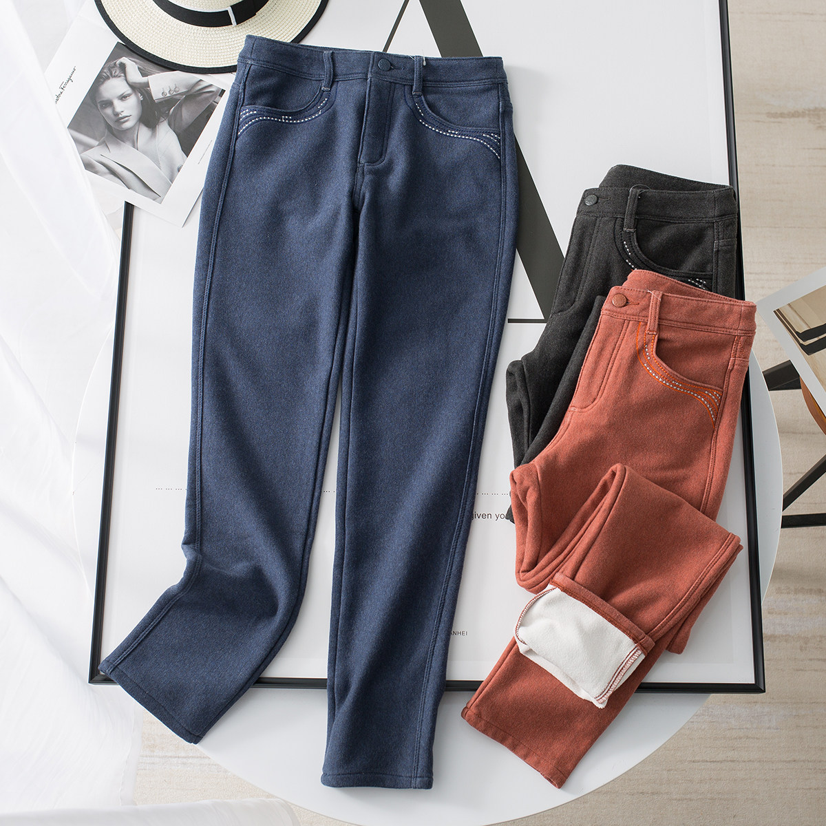 百搭休闲柔软加绒加厚休闲裤