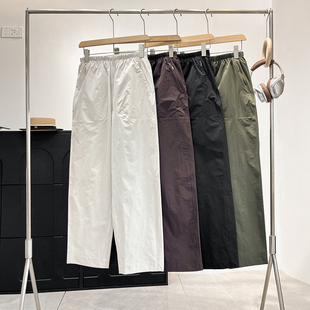 春夏女休闲裤 原单高品 薄款 显瘦宽松直筒洋气高腰阔腿裤 遮肉神裤