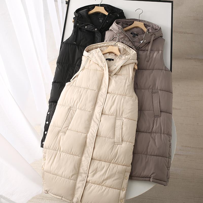 仿丝棉填充中长款加厚棉服