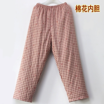 新疆长绒棉棉花内胆老式棉裤手工加厚家居裤冬季女式家居服