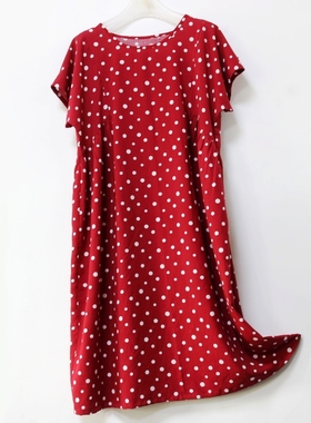 棉绸连衣裙碎花高端真丝绵绸显瘦宽松休闲大码200斤外穿夏女睡裙