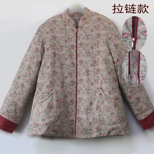 拉链棉服可拆卸内胆老式 新疆棉花棉袄脱里手工加厚脱胆棉衣家居服