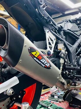 日本ARATA适用雅马哈R3 MT03改装全段直通钛合金排气管60MM大口径