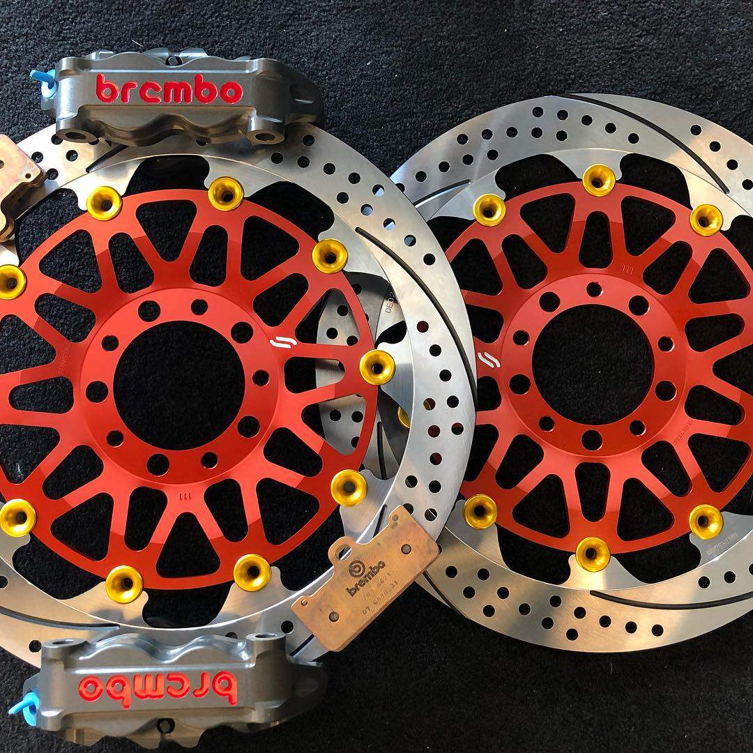SUNSTAR日本 适用杜卡迪V4 S V2 街霸 骇客 改装全浮动刹车盘