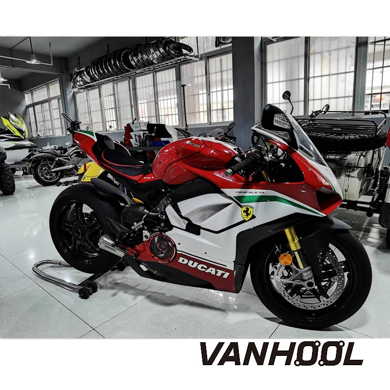 VANHOOL万虎 适用杜卡迪街霸V4 S 改装钛合金中尾底排全段排气管