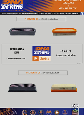 希腊DNA 适用KTM1290 SUPERDUKE R 改装高流量加大进气滤芯空滤器