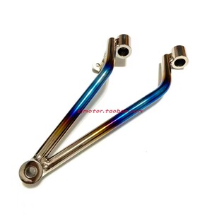 YR FACTORY 适用川崎NINJA忍者400 500 改装钛合金排气管吊架支架