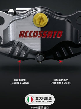 意大利ACCOSSATO 改装轴向对二卡钳CNC鲨鱼鳍散热大螃蟹下泵