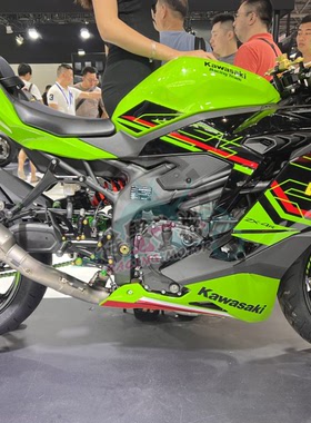 日本ARATA 适用川崎ZX4R RR 改装全段直通钛合金排气管60MM大口径