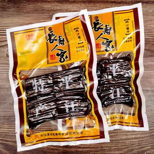 湖南特产平江香干子长寿人家官塘鸡汁酱干香辣豆干130g5包包邮 - 封面