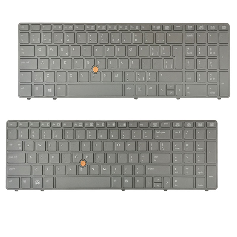 惠普8560w8570w8760w英文键盘