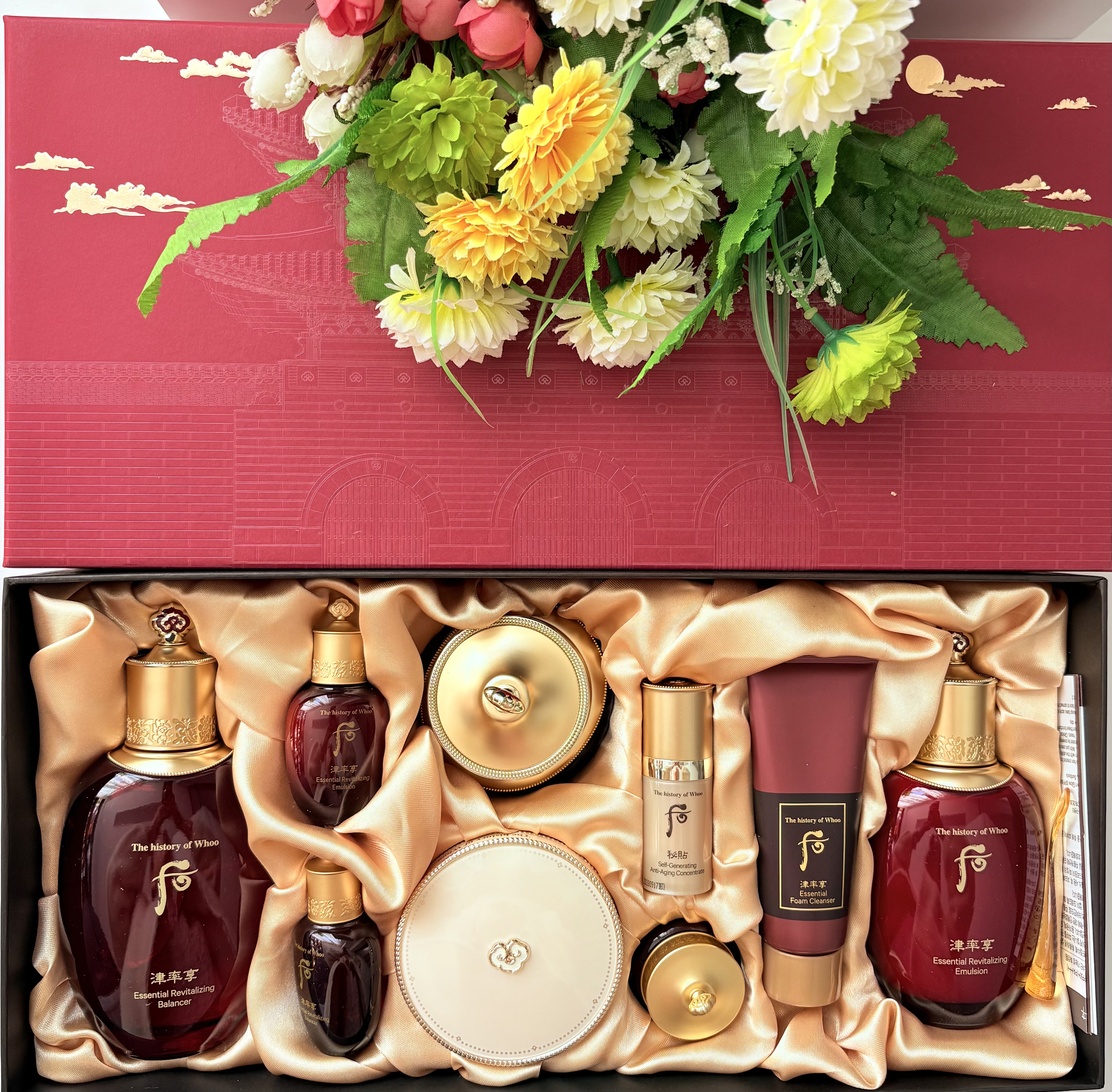 韩国正品LG后津率享专柜限量版三件套盒水乳霜套装