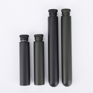 随身户外便携喷漆不锈钢酒管抛光圆底雪茄管状小酒壶欧美款