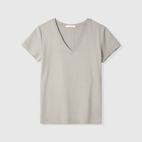 【Светло-серый слон】Маленький V-образный вырез