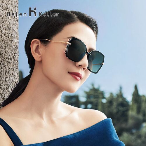 海伦凯勒流行显脸小墨镜女款妈妈近视偏光防紫外线太阳眼镜H8928