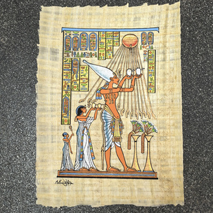 埃及莎草画埃及纸莎草画埃及草纸画埃及画