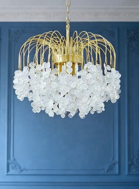 SY奢华浪漫雪花全铜吊灯欧美法式设计师款唯美客厅房间卧室灯饰