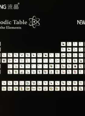 流晶 元素立方体展示用化学元素周期表全套毕业亚克力包埋97~118