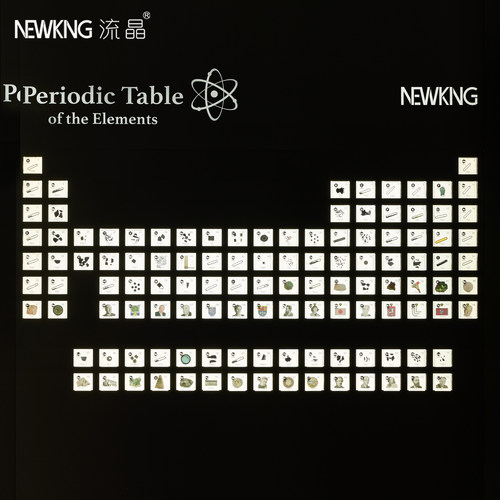 流晶 元素立方体展示用化学元素周期表全套毕业亚克力包埋97~118