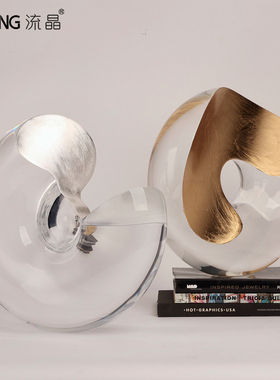 NEWKNG流晶样板间玄关轻奢雕塑