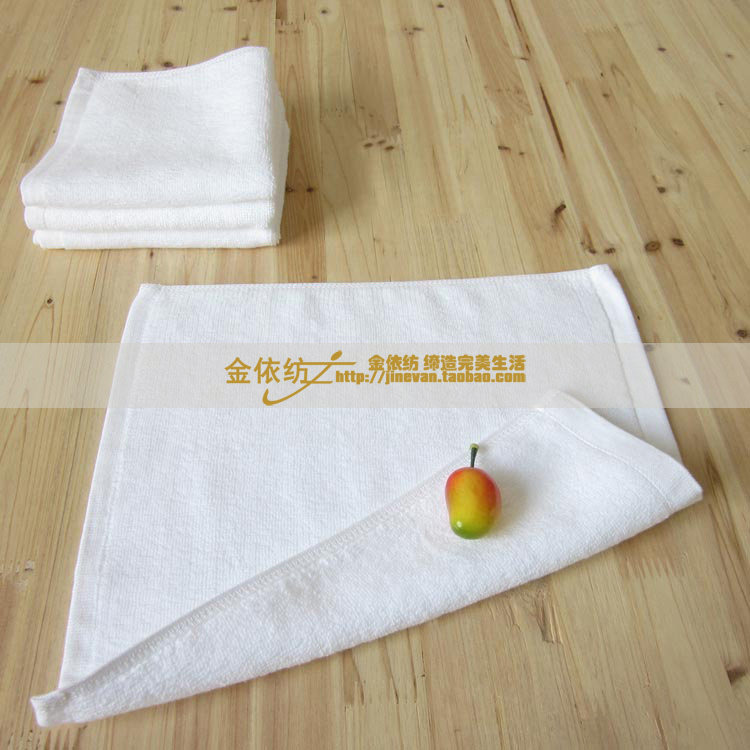 宾馆白色可订做全棉面巾