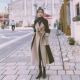 宽松高级感中长款 赫本风双面仿羊绒呢子大衣女秋冬款 韩版 毛呢外套