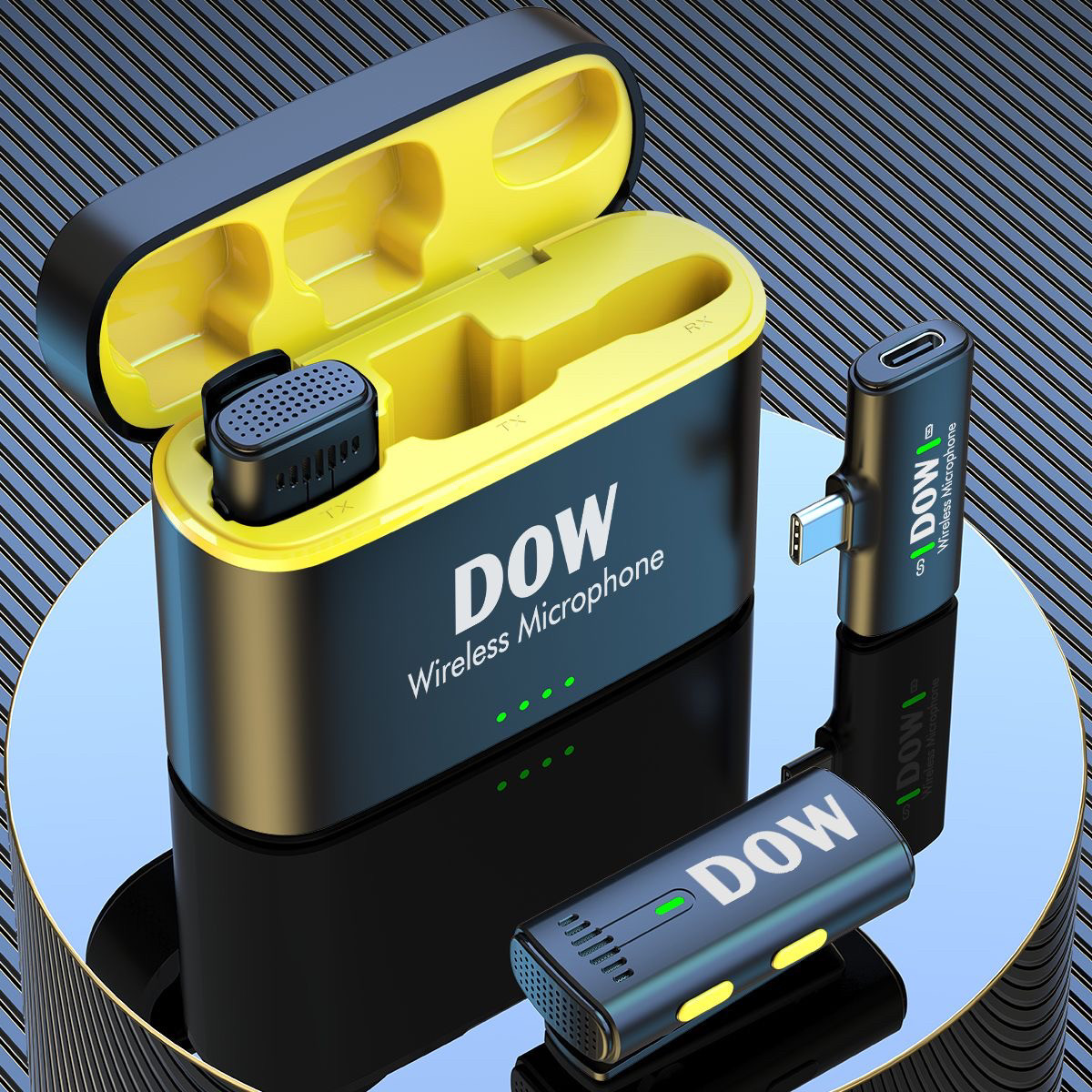 DOW领夹麦W21多维无线领夹麦麦克风夹领式口播收音麦视频直播话筒