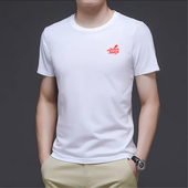 T恤男休闲潮流情侣打底衫 国潮2026马到成功重磅纯棉夏季 圆领短袖