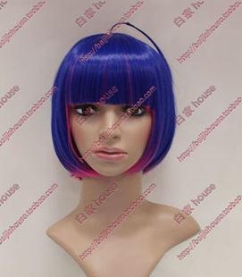 cosplay假发 吊带袜天使 史朵金Stocking 男版性转 渐变 COS动漫