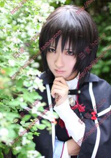 cosplay假发 薄樱鬼 冲田总司 深棕色收脸短发 加厚高温丝COS动漫