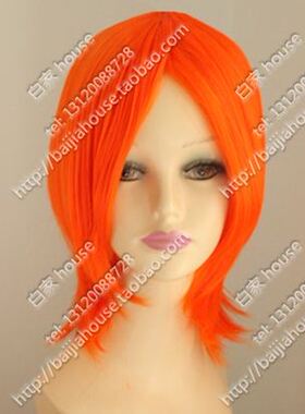 假发 橘红色短发 橙色收脸MSN 海贼王 ONE PIECE 娜美 COS假发
